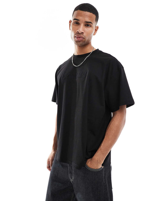 Oversized Logo Embroidery T-Shirt