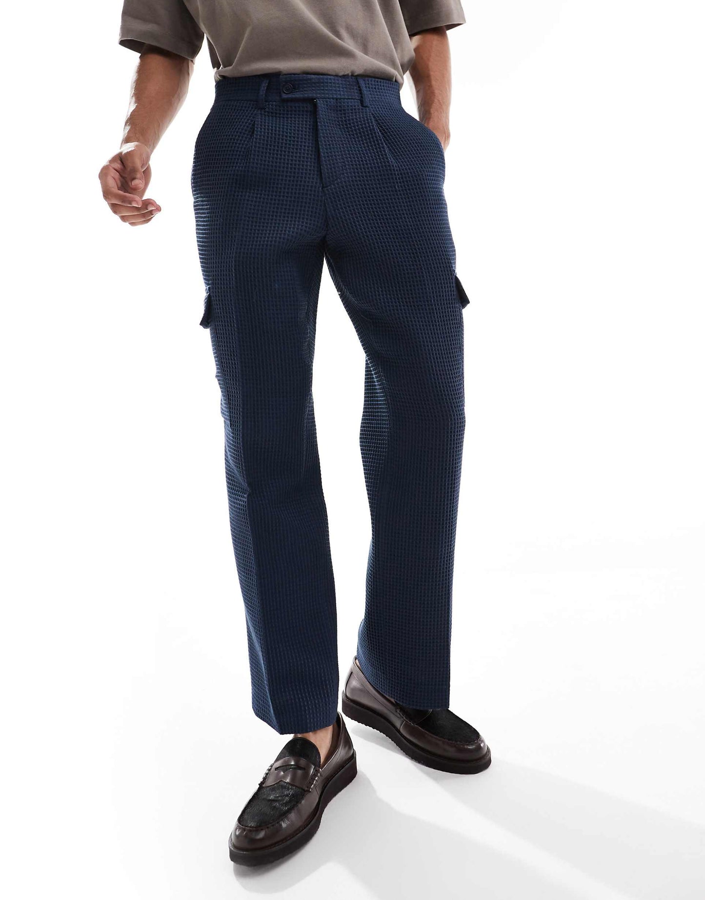 Waffle Suit Trousers
