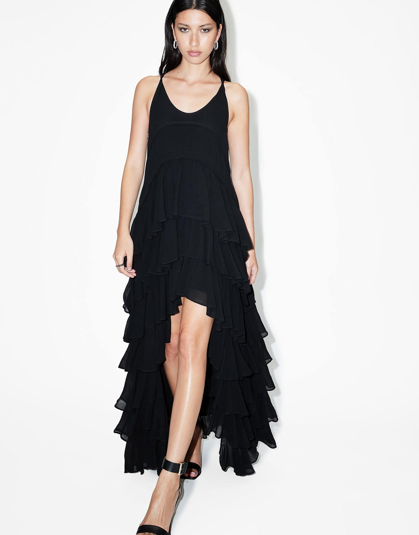 Cavarly Tiered Ruffle Maxi Dress