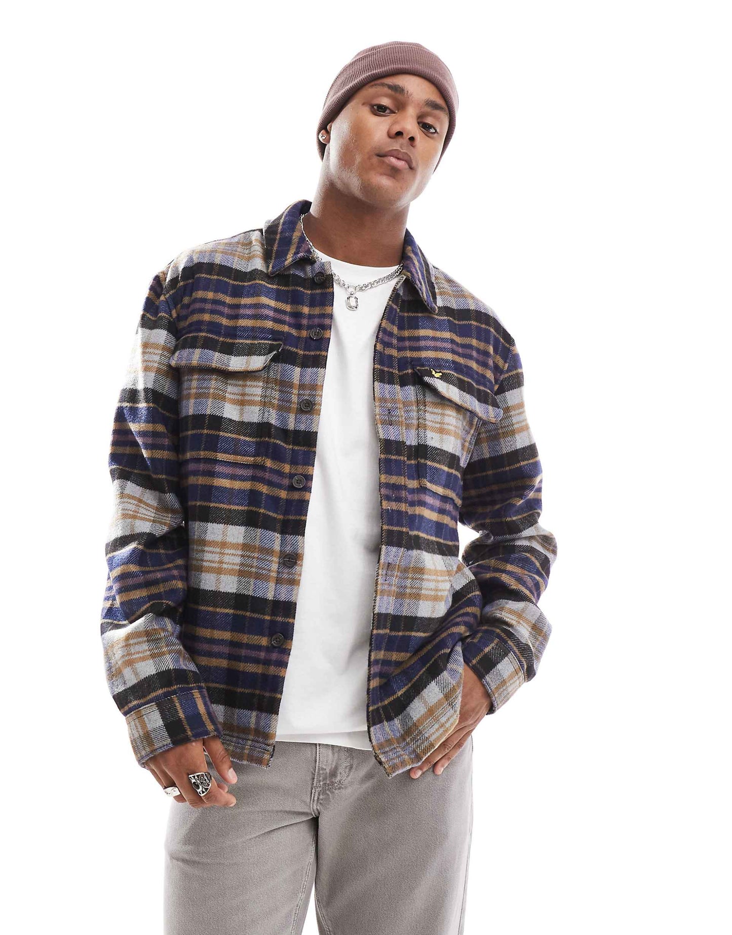 Check Flannel Overshirt