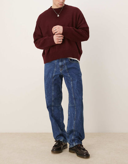 Seamed Baggy Jeans