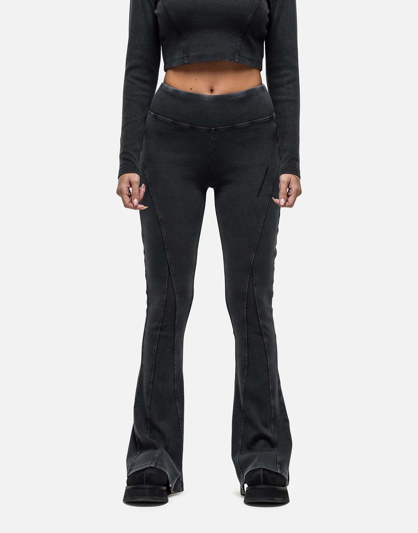 Exposed Seam Rib Leggings