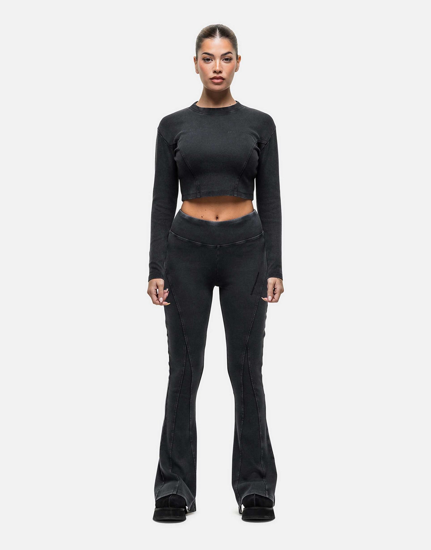 Exposed Seam Rib Leggings
