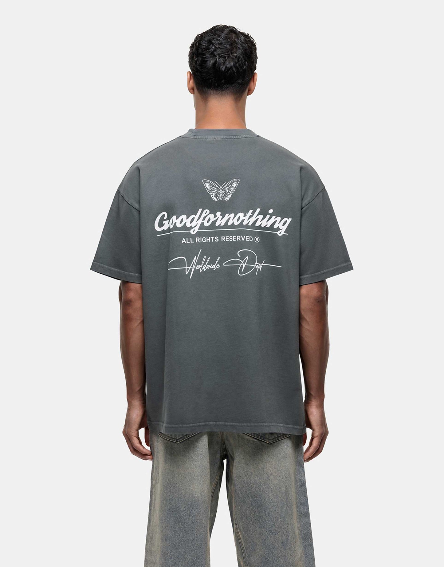 Logo Graphic Back Print T-Shirt