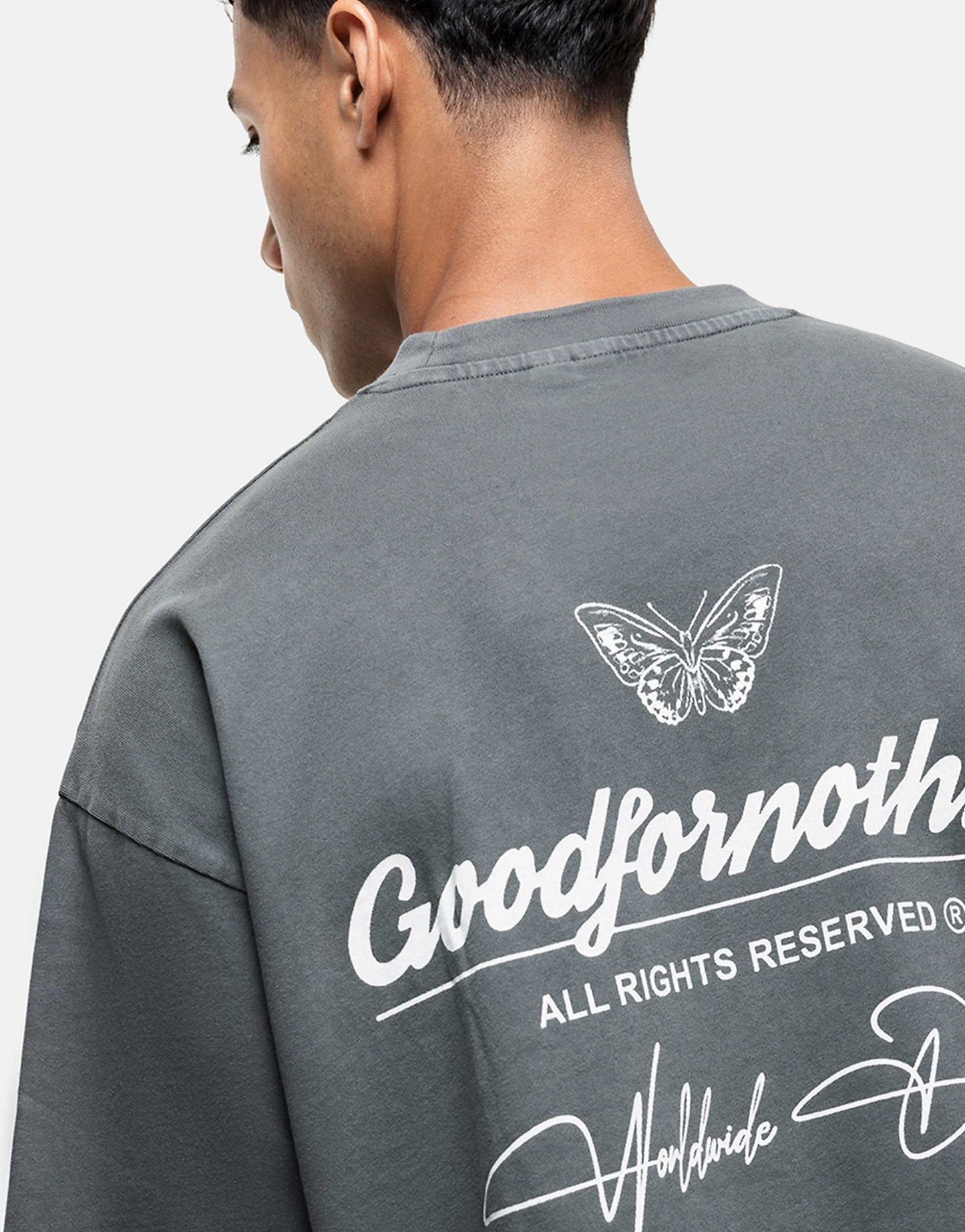 Logo Graphic Back Print T-Shirt