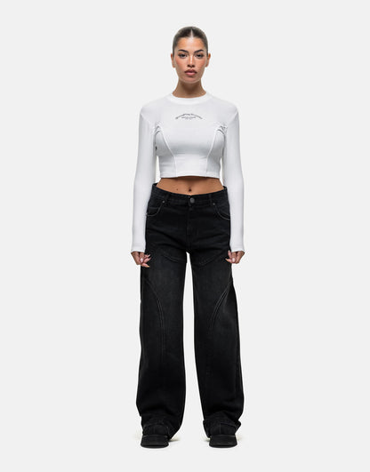 Baggy Jeans With Seam Detail