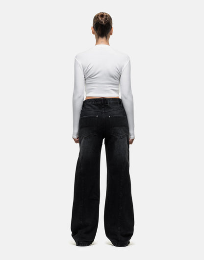 Baggy Jeans With Seam Detail
