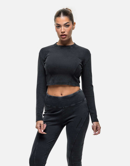 Exposed Seam Long Sleeve Top
