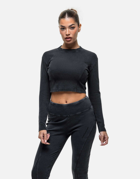 Exposed Seam Long Sleeve Top