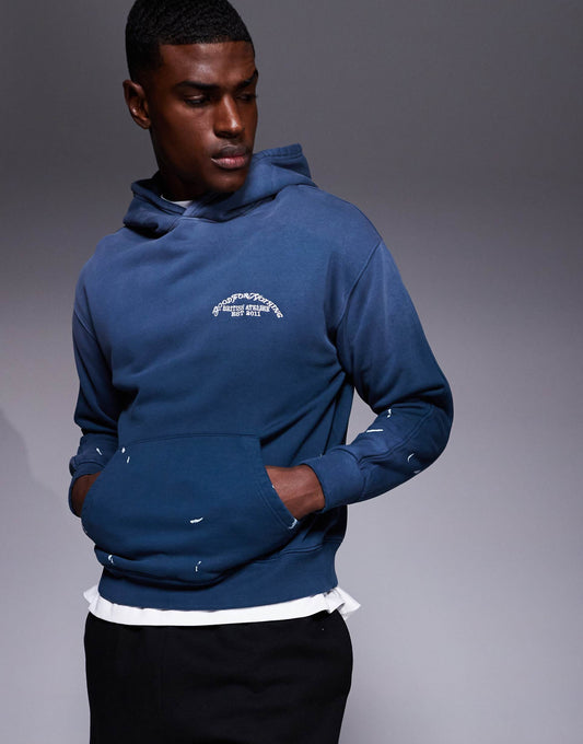 Abrade Fade Splatter Hoodie