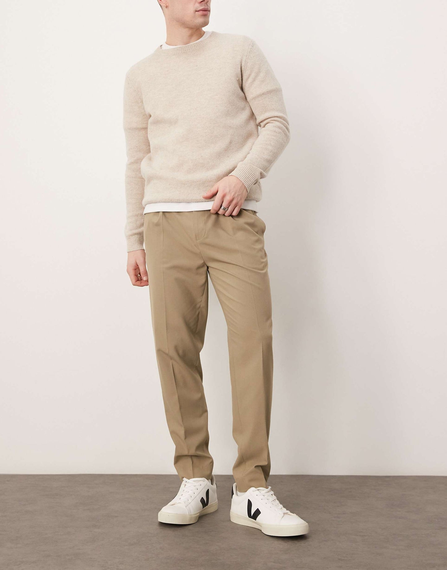 Smart Tapered Trouser With Front Pleat