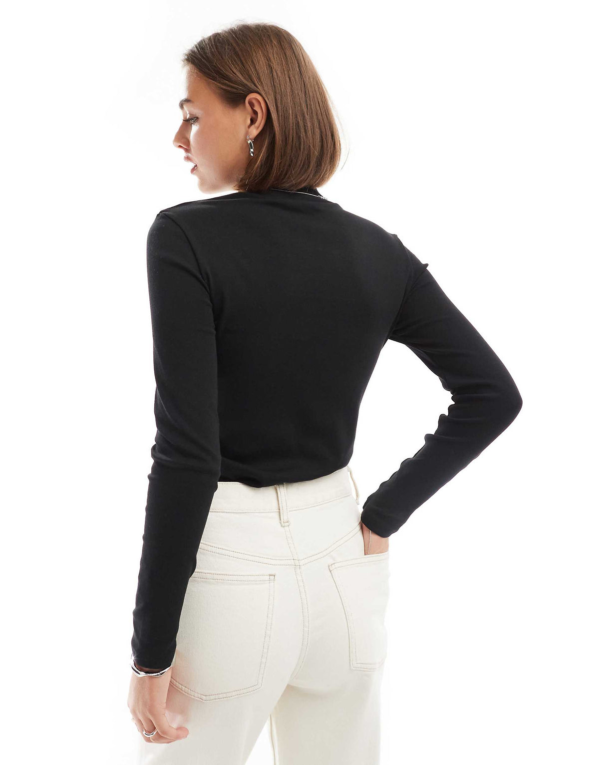 High Neck Long Sleeve Top