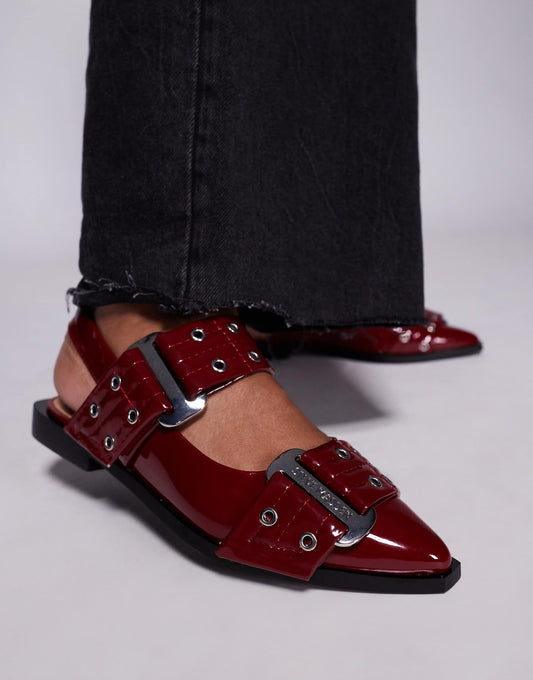 Grand Ave Sling Back Buckle Shoes