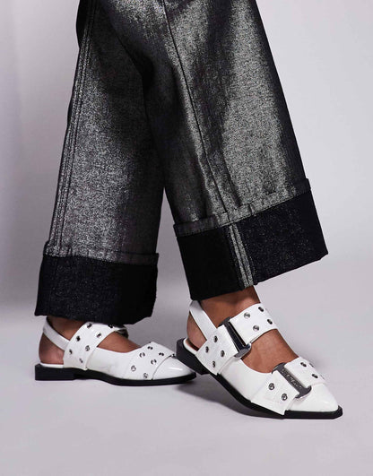 Grand Ave Sling Back Buckle Shoes