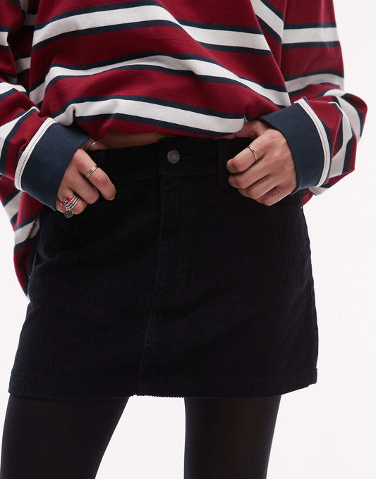 Denim Mini Pelmet Skirt