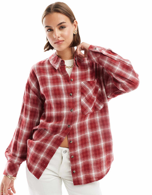 Oversized Check Shirt