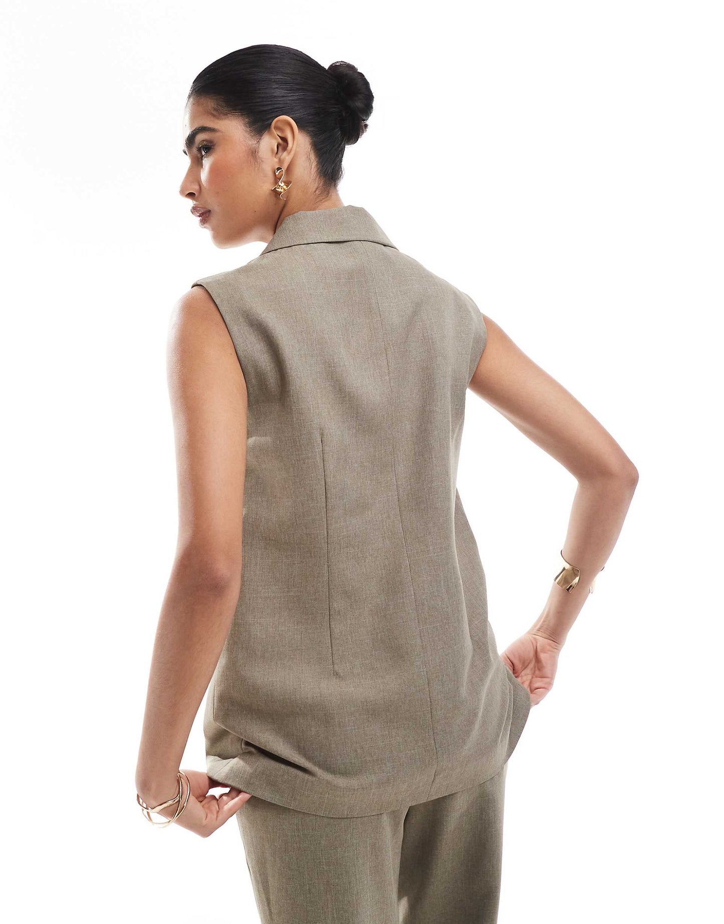 Co-Ord Tailored Longline Waistcoat