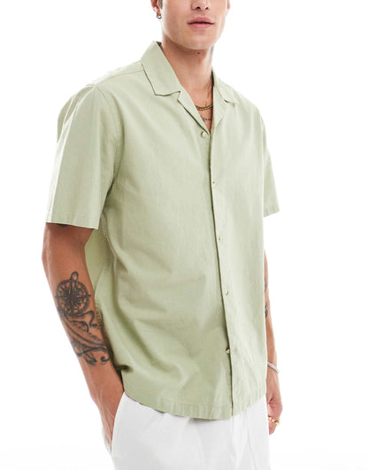 Revere Shirt With Back Print