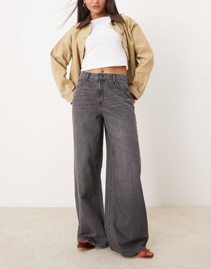 High Waisted Wide Leg Jeans