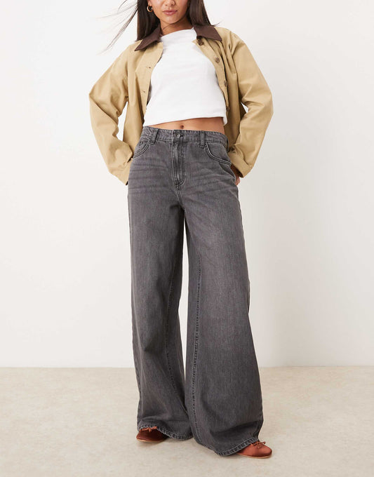 High Waisted Wide Leg Jeans