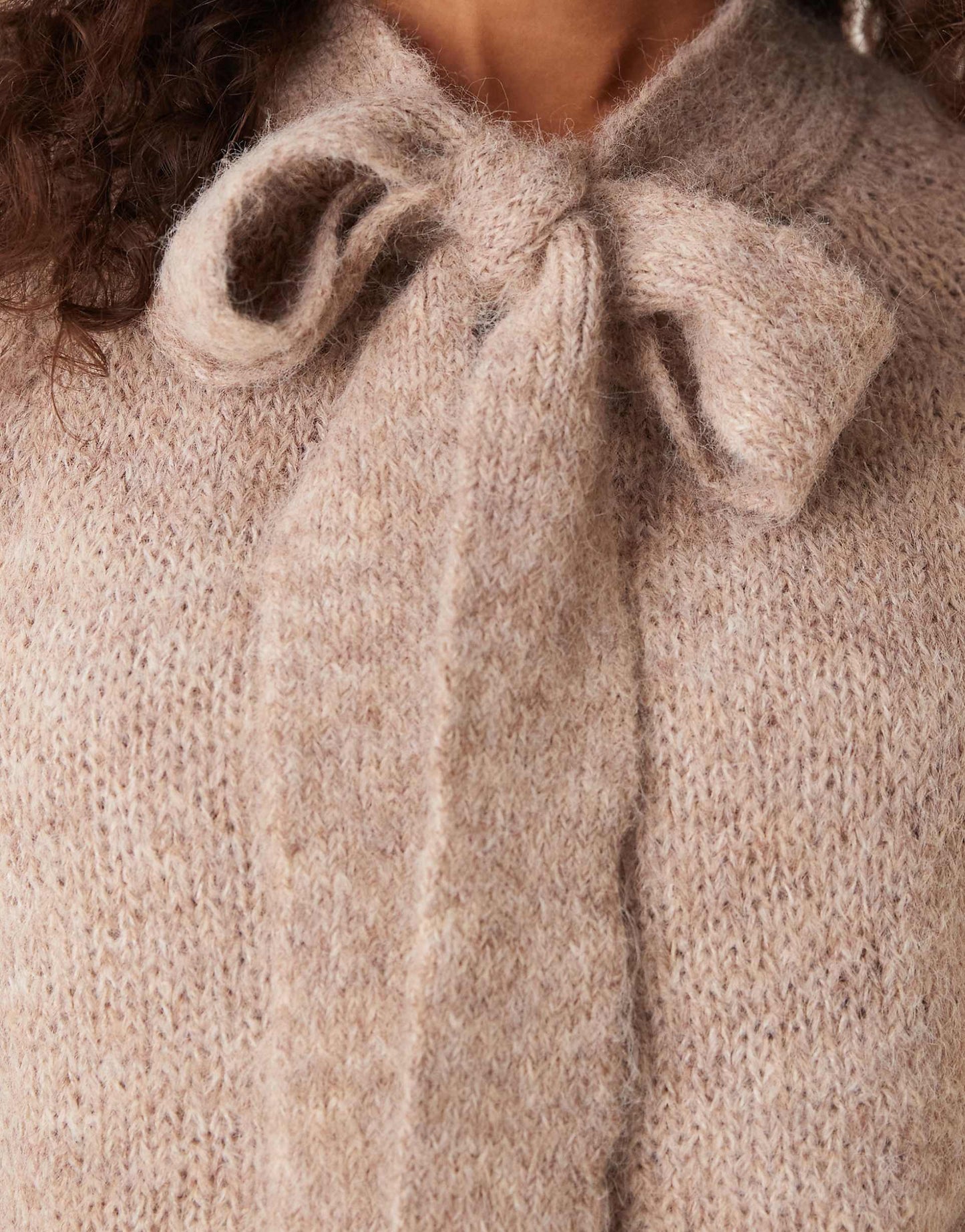 Bow Detail Knitted Jumper