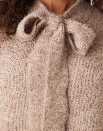 Bow Detail Knitted Jumper