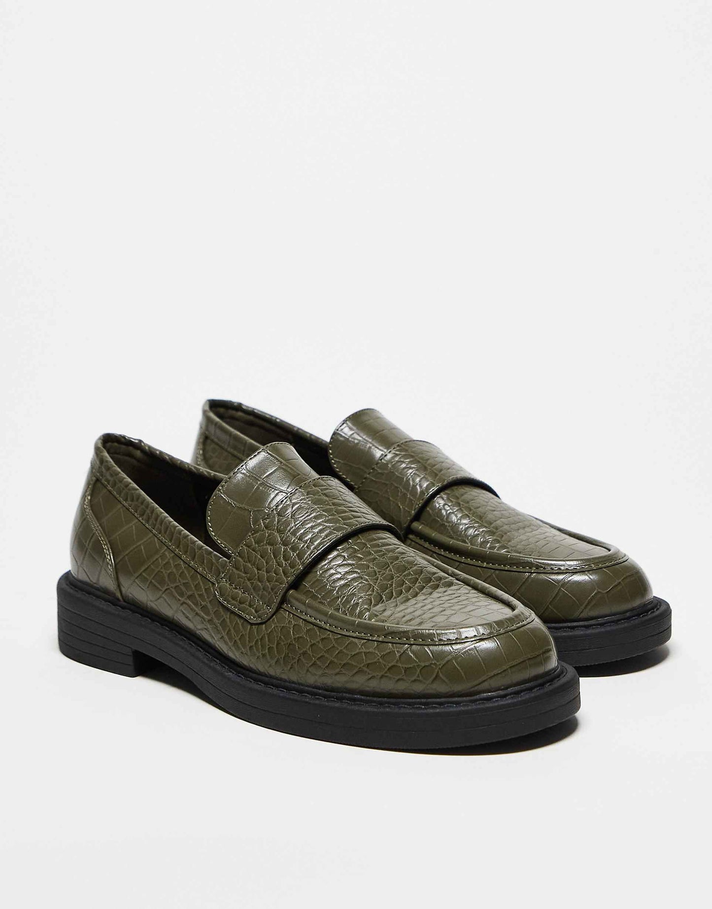 Embossed Loafers