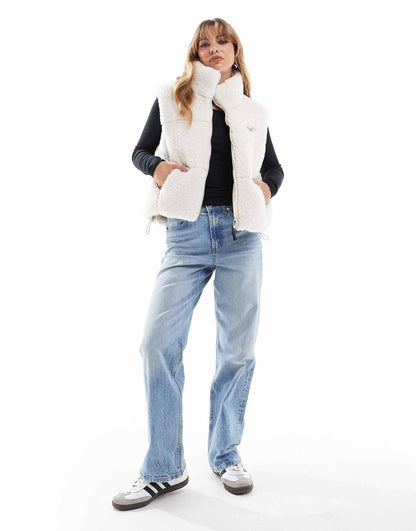 Shearling And Nylon Reversible Gilet