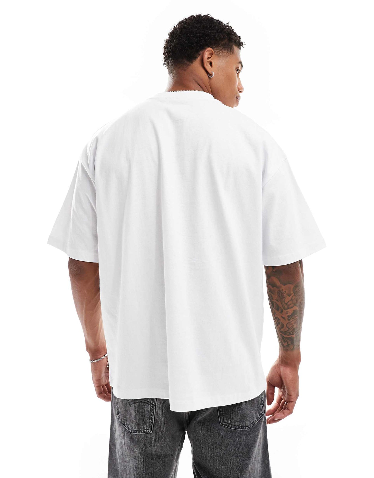 Oversized T-Shirt With Sporty Front Print