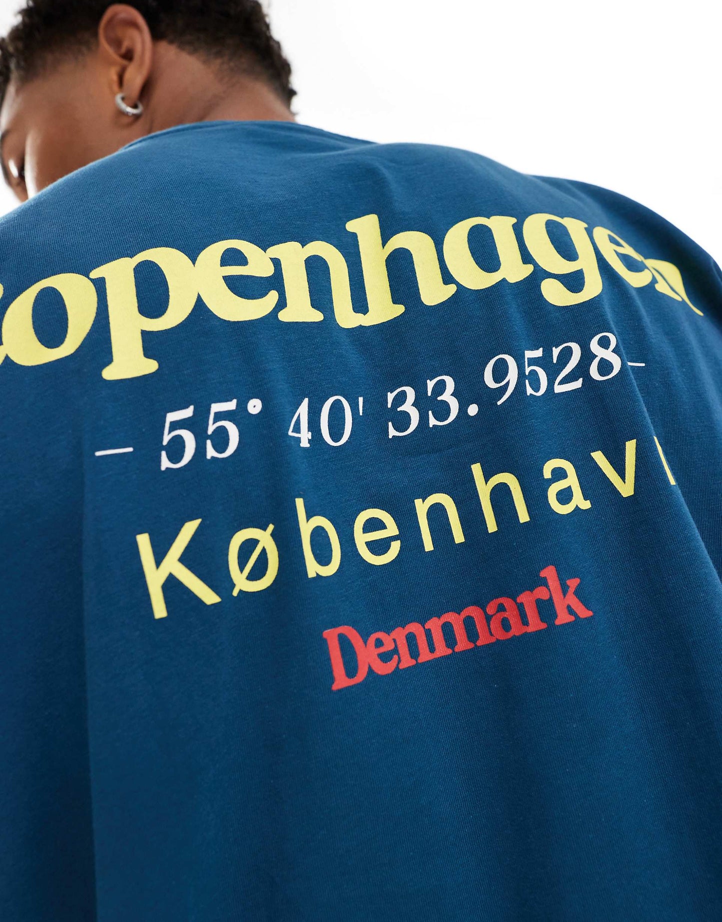 Oversized T-Shirt With City Back Print