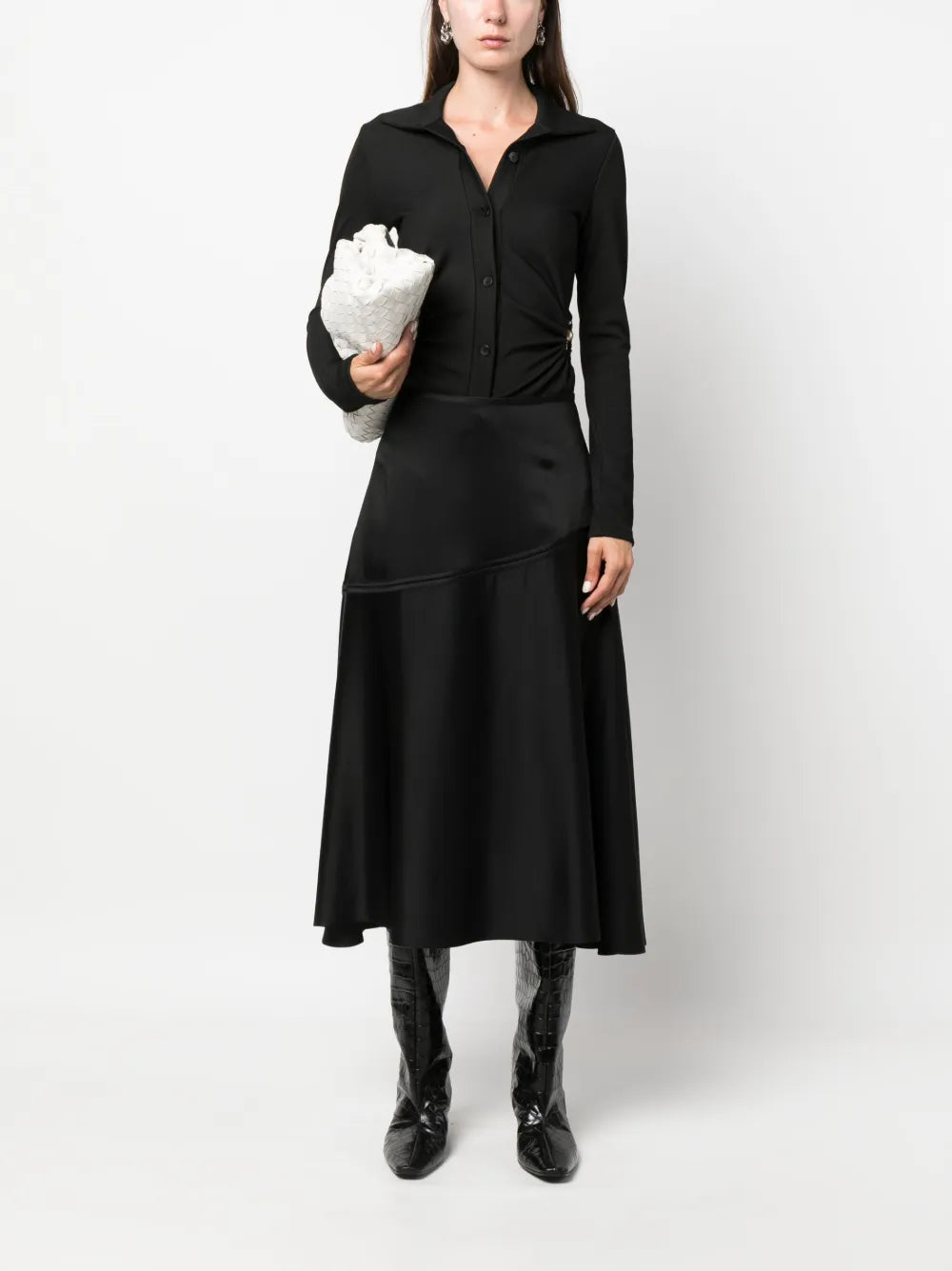 Flared Midi Skirt