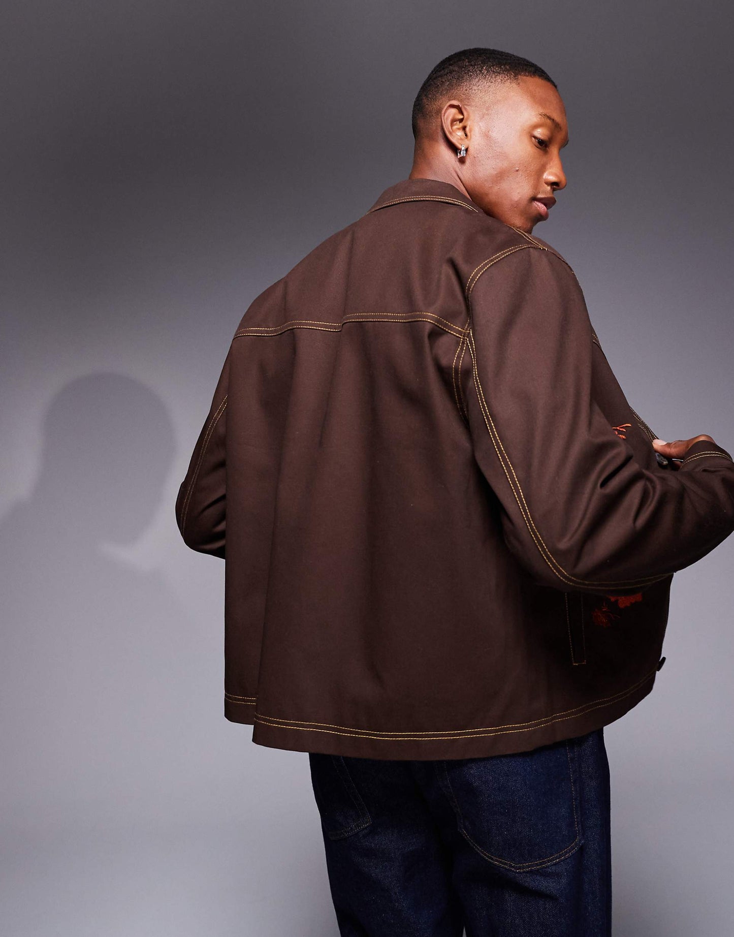 Embroidered Harrington Jacket