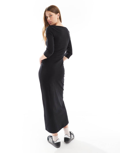 Bella 3/4 Sleeve Maxi Dress