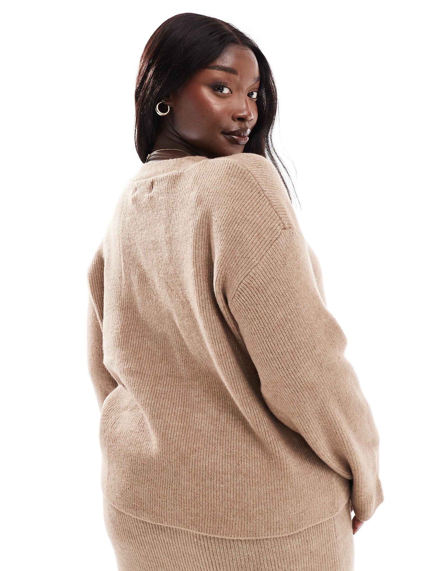 Curve V Neck Cardigan Co-Ord
