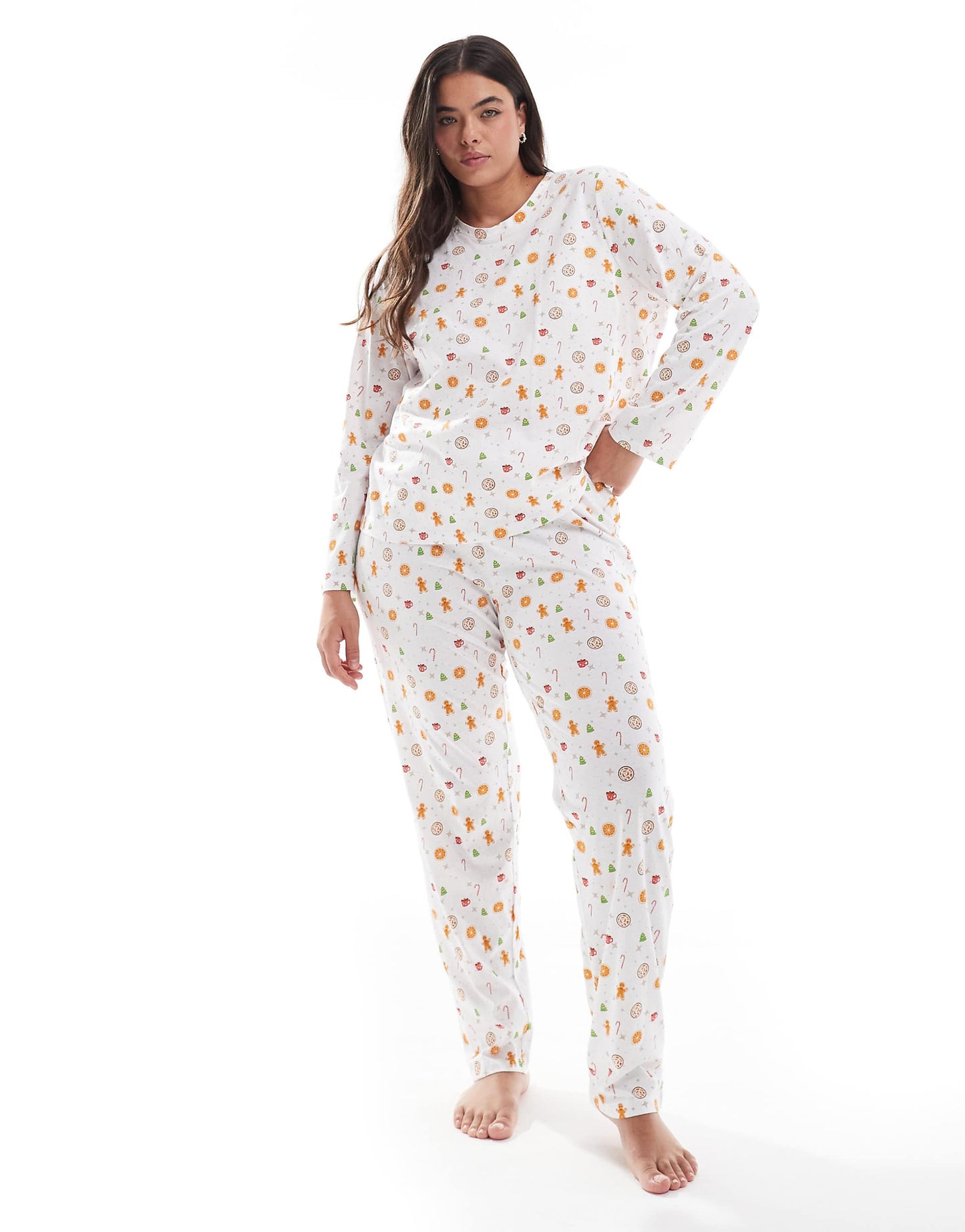 Curve Christmas Long Sleeve Pyjama Set