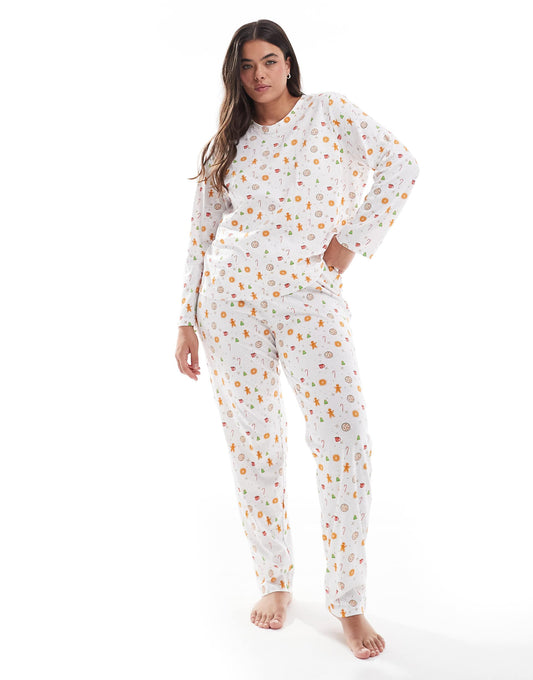 Curve Christmas Long Sleeve Pyjama Set