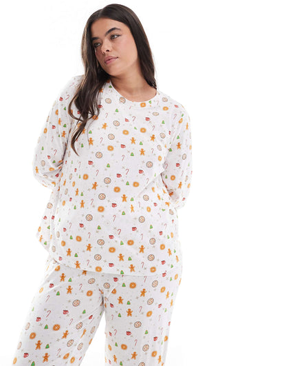 Curve Christmas Long Sleeve Pyjama Set