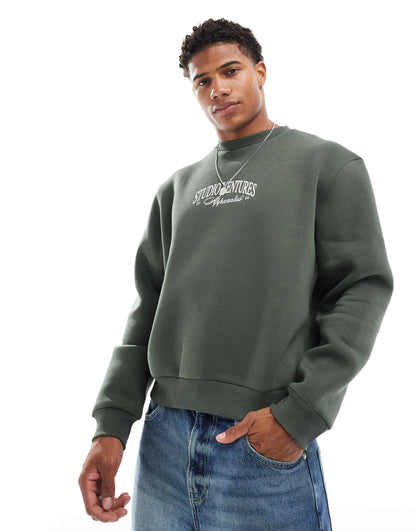 Oversized Sweatshirt With Print