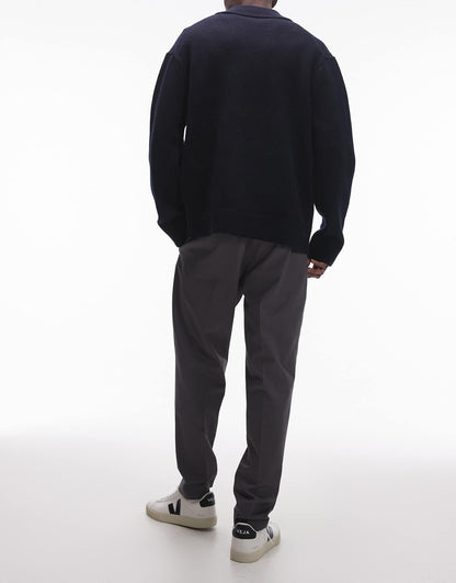 Smart Cotton Tapered Trousers