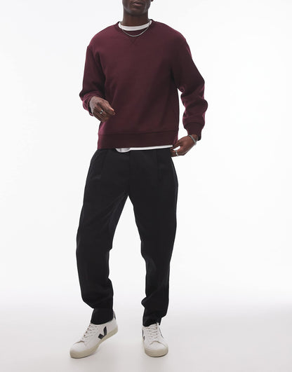 Smart Cotton Tapered Trousers
