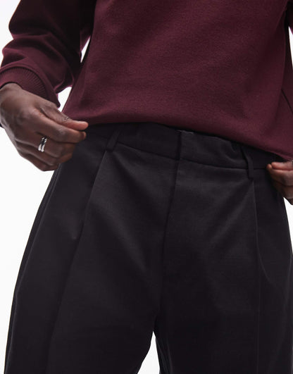 Smart Cotton Tapered Trousers