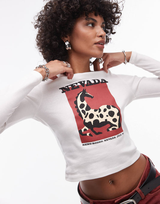 Graphic Nevada Long Sleeve Tee