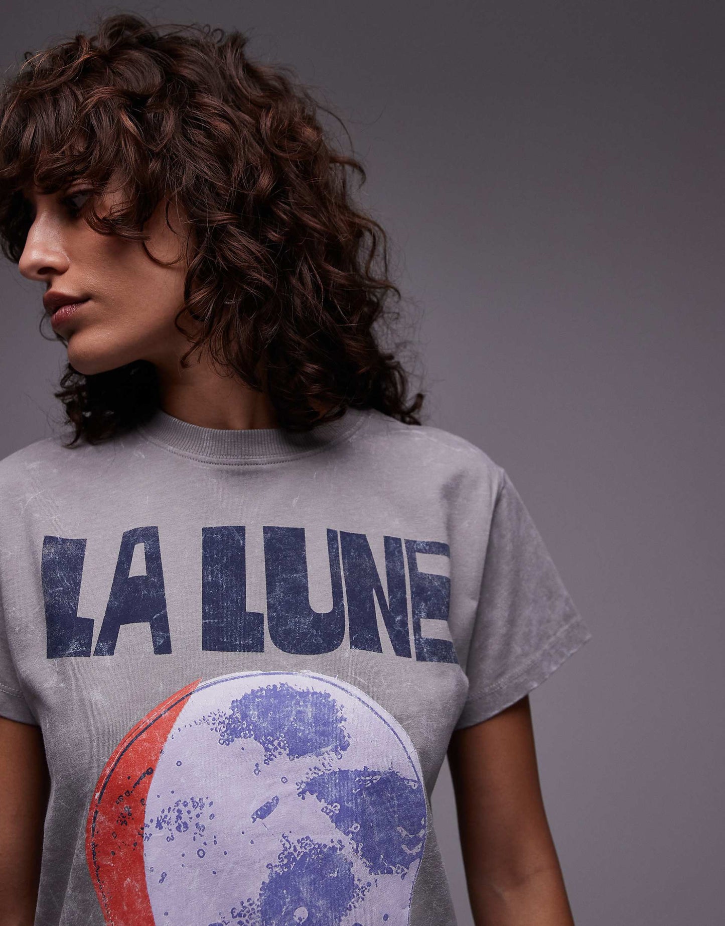 Graphic La Lune Boxy Tee