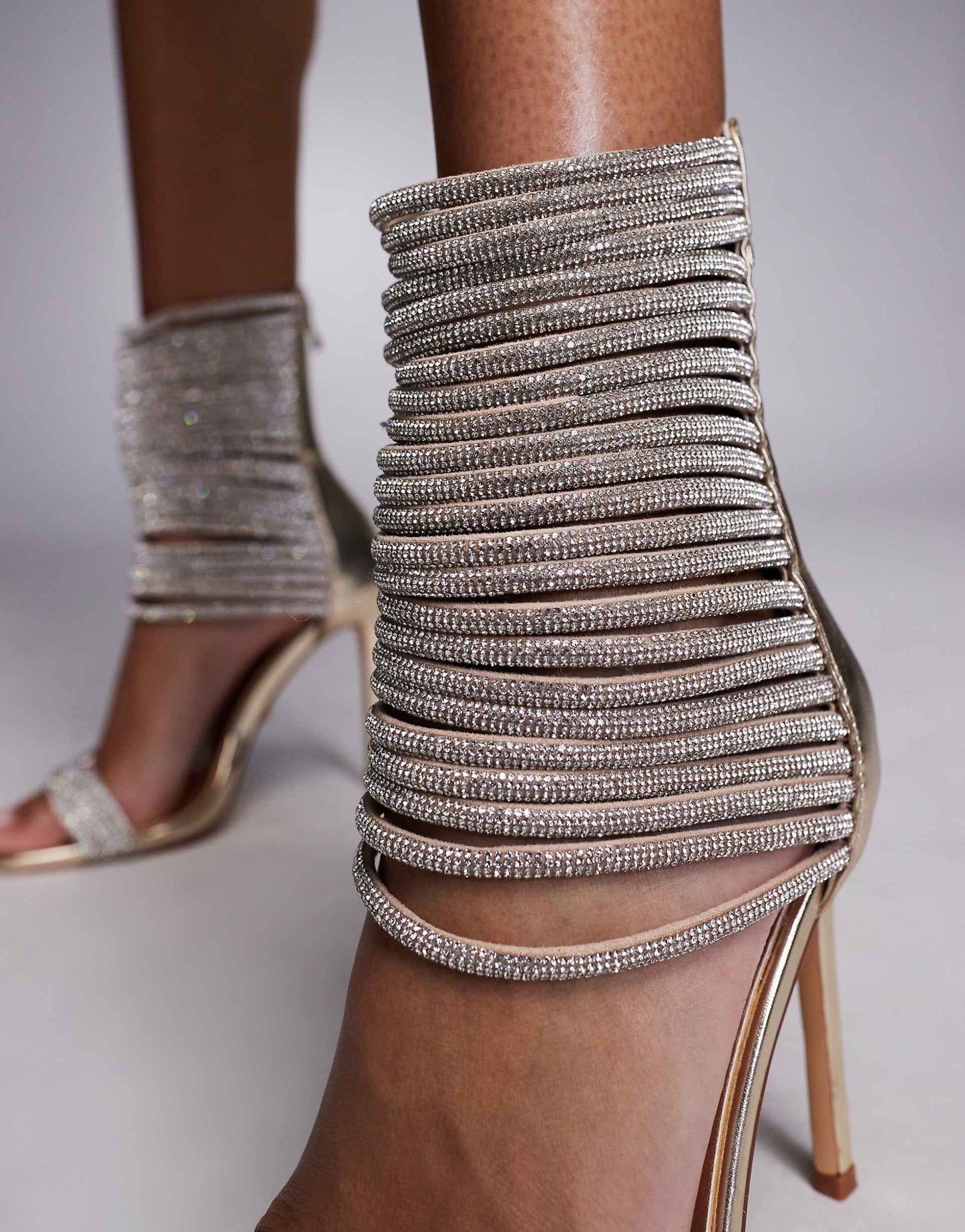 Cicely 2 Embelished Strap Heeled Sandls