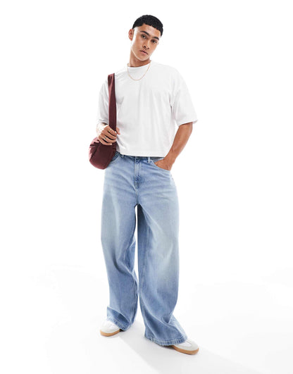 Oversized Cropped Textured  T-Shirt