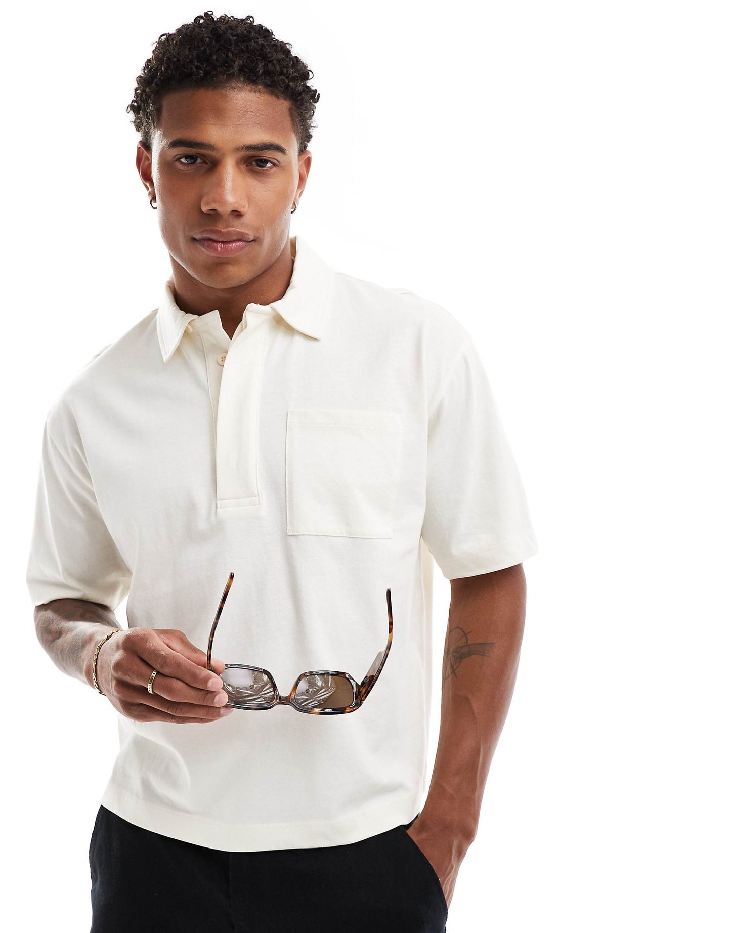 Relaxed Boxy Polo Shirt