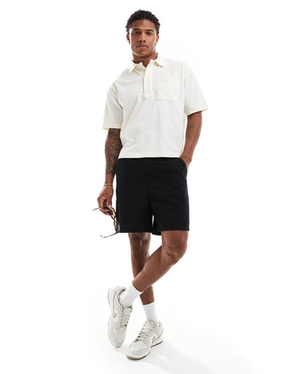 Relaxed Boxy Polo Shirt