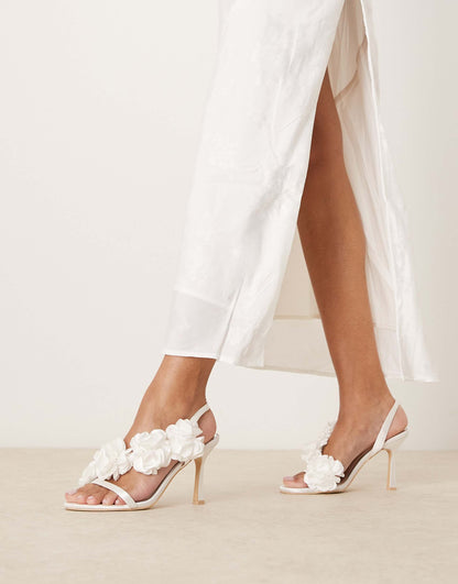 Bridal Delira Corsage Heeled Sandals