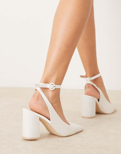 Bridal Nora Slingback Heeled Shoes