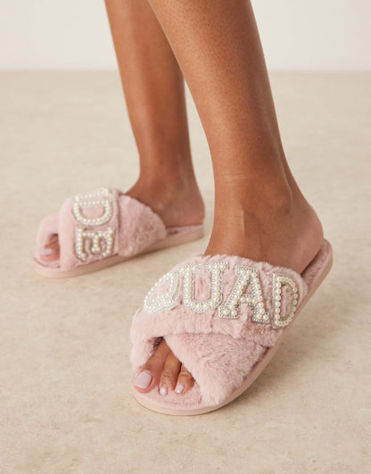 Sasha Bride Squad Slippers